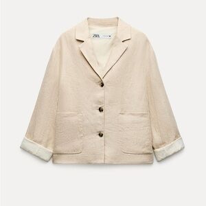 ZARA Linen Blazer